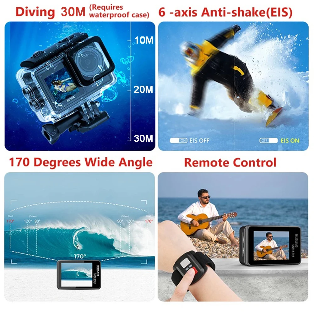 AUSEK M81TR Action Camera 5K 4 - Unique Electronics Gadgets recensione e prezzo