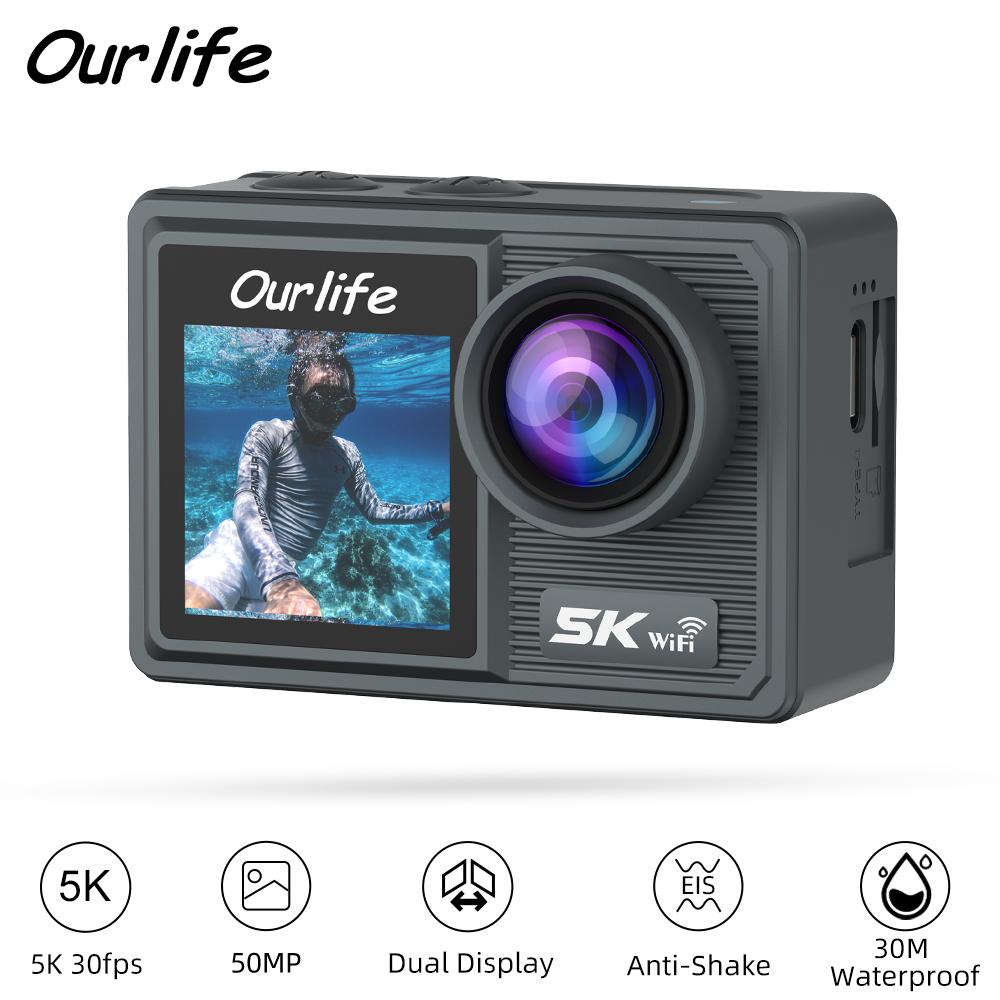 Ourlife Action Camera 5K 4K Fo - Unique Electronics Gadgets recensione e prezzo